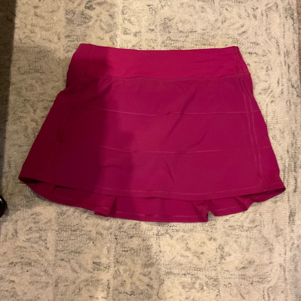 Lululemon, six tall, magenta Tennis, skirt
